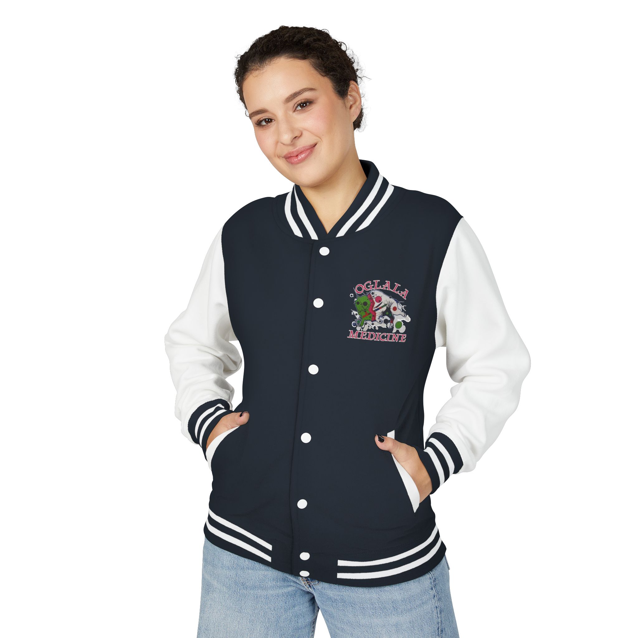 Unisex Heavyweight Letterman Jacket - Image 19