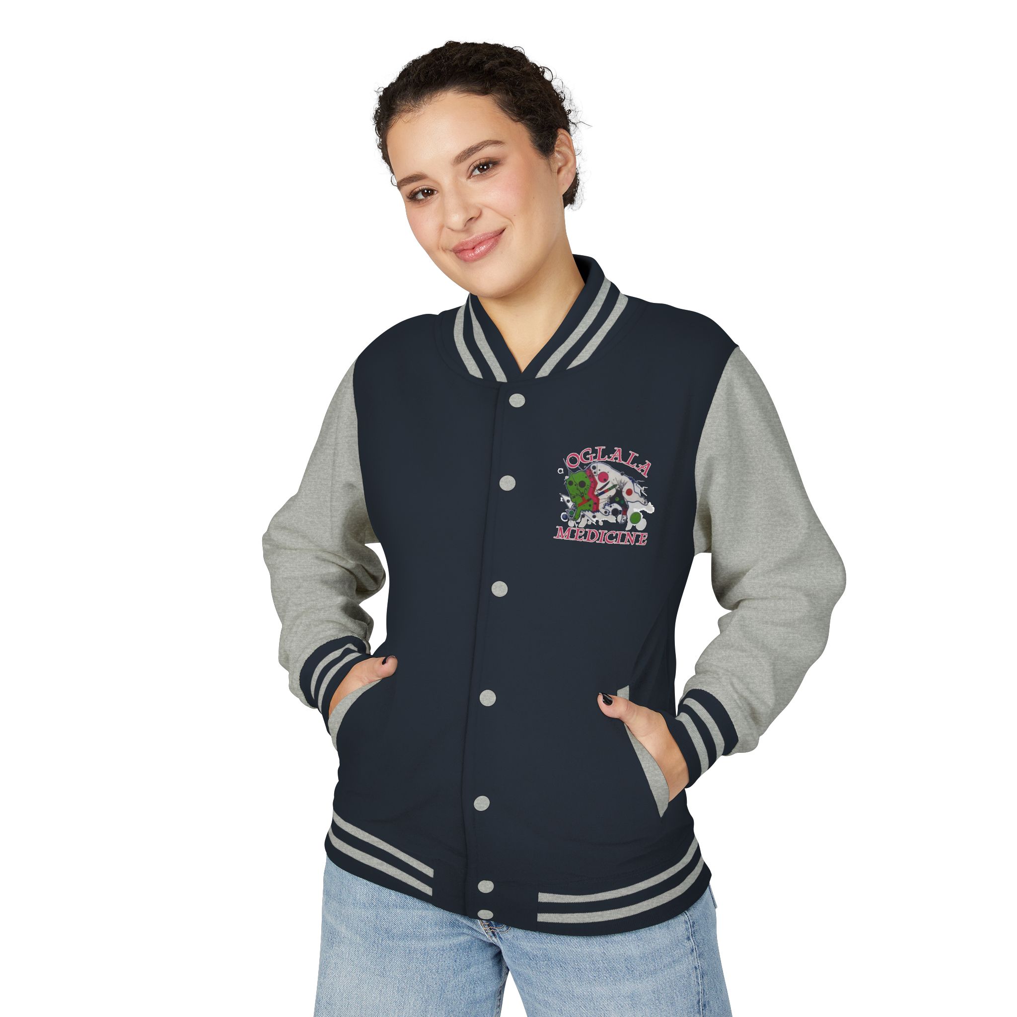 Unisex Heavyweight Letterman Jacket - Image 11