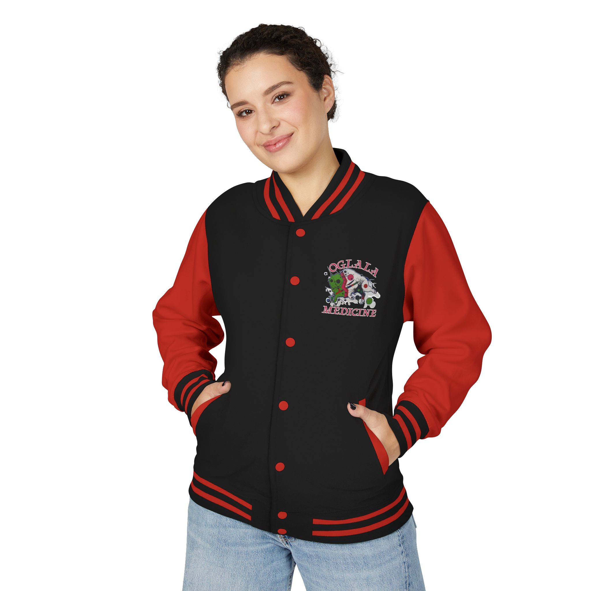Unisex Heavyweight Letterman Jacket - Image 23
